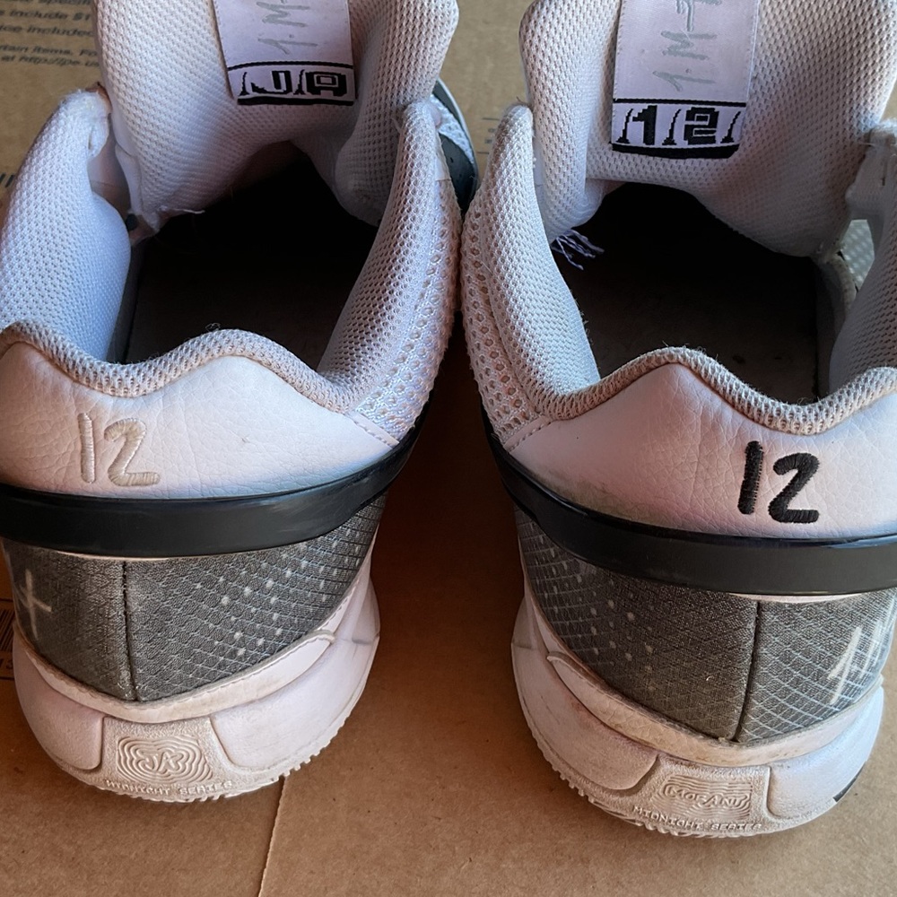Nike Ja 1 'Scratch 2.0' sneaker White and Black Mesh Low-Top Sneakers - Picture 4 of 6